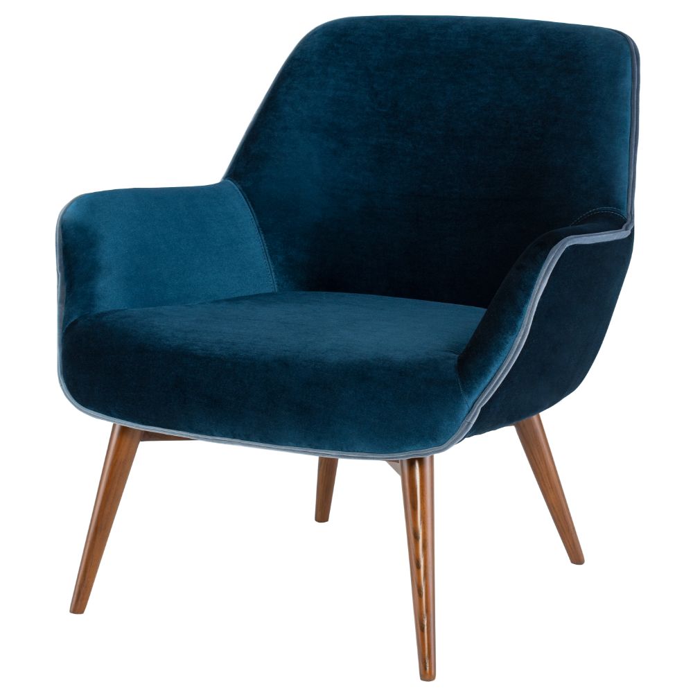 Nuevo HGSC175 GRETCHEN OCCASIONAL CHAIR in MIDNIGHT BLUE